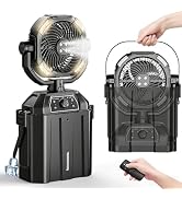 Amazon | 【Amazon 限定ブランド】キャンプ 扇風機 ミストファン 自動